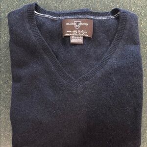 Black Brown 1826 V-Neck Sweater in Blue